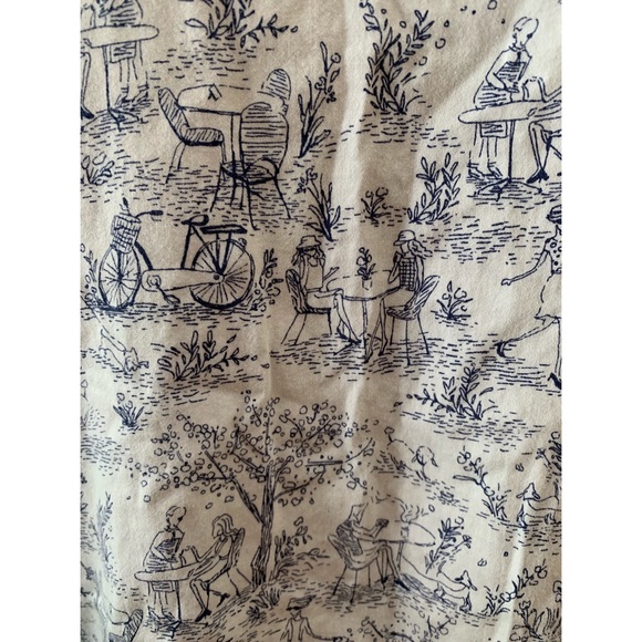 [Cherokee] White Café Print Scrub Top - Picture 5 of 5
